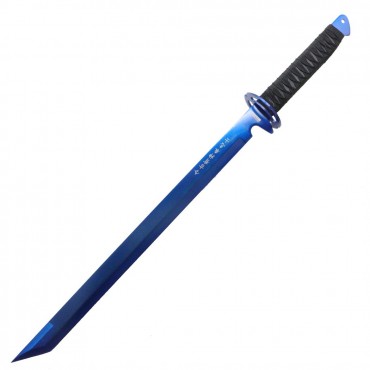 26 in. Stainless Steel Blue Blade Sword with Sheath