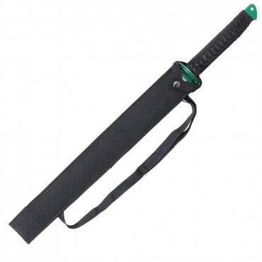 26 in. Stainless Steel Green Blade Sword with Sheath