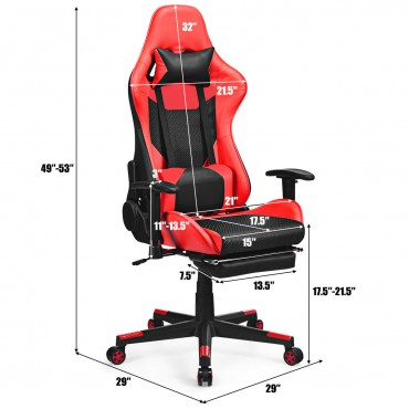 Massage Gaming Chair Reclining Racing Office Chair