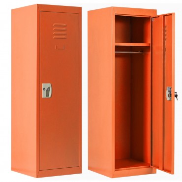 48 In. Kid Safe Storage Children Single Tier Metal Locker