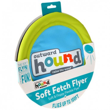 Outward Hound Soft Fetch Flyer Dog Toy - Large - 1 Count - 10 in. Diameter - 2 Pieces