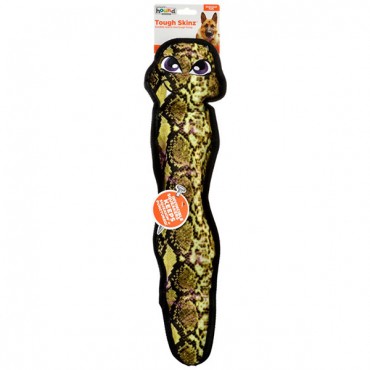 Outward Hound Tough Skins Rattlesnake Dog Toy - Green - Large - 1 Count - 22 in. L x 5.5 in. W x 1.8 in. H
