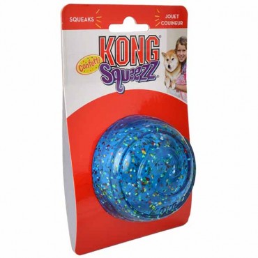 KONG Squeeze Confetti Ball Dog Toy - Large - 1 Count - 2 Pieces