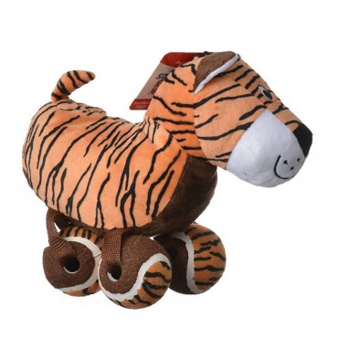 Kong Tennis-hoes Dog Toy - Tiger - Large - 1 Pack