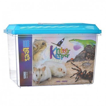 Lees Kritter Keeper with Lid - Large - 14.5 in. L x 8.75 in. W x 9.75 in. H