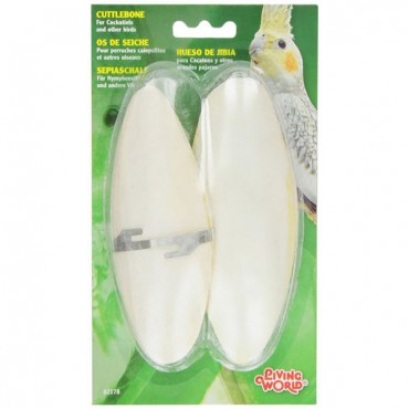 Living World Cuttlebone Twinpack - Large - 15-18 cm - 2 Pack - 5 Pieces