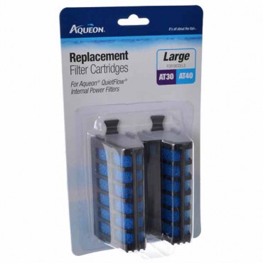 Aqueous Replacement Filter Cartridges for Quiet Flow Filters - Large - 2 Count - 2 Pieces
