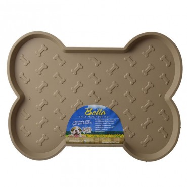 Loving Pets Bella Spill - Proof Dog Mat - Tan - Large - 21.25 in. L x 17.5 in. W - 2 Pieces