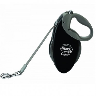 Flexi Giant Leash - Black - Large - 26 in. Long Leash for Dogs up to 110 lbs