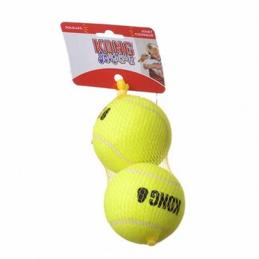 Kong Air Kong Squeakers Tennis Balls - Large - 3 in. Diameter - 2 Pack - 3 Pieces