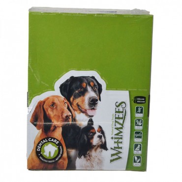 Whimzees Natural Dental Care Styx Dog Treats - Large - 50 Pack - Dogs 40-60 lbs
