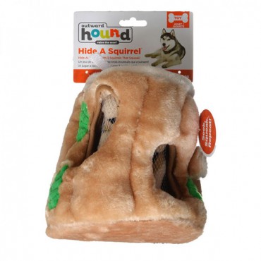 Plush Puppies Plush Hide-A-Squirrel Dog Toy - Large - 6.5 in. Diameter