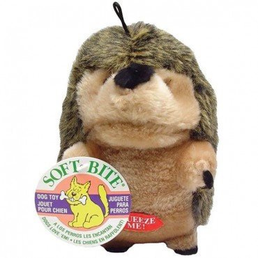 Booda Soft Bite Hedgehog Dog Toy - Large - 6.75 in. Long - 2 Pieces