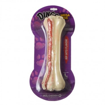 Dingo Mega Bone Meat and Rawhide Chew - Large - 8.5 in. - 1 Pack - 3 Pieces