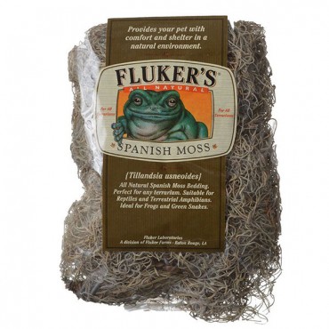 Flukers All Natural Spanish Moss Bedding - Large - 8 Dry Quarts - 2 Pieces