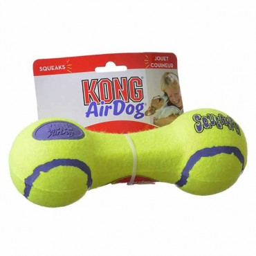 Kong Air Kong Dumbbell Squeaker - Large - 9.5 in. Long - 2 Pieces
