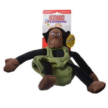 Kong Puzzle mints Monkey Dog Toy - Large - 9 in. Body to Head