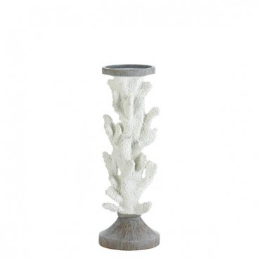 Large Coral Candle Holder