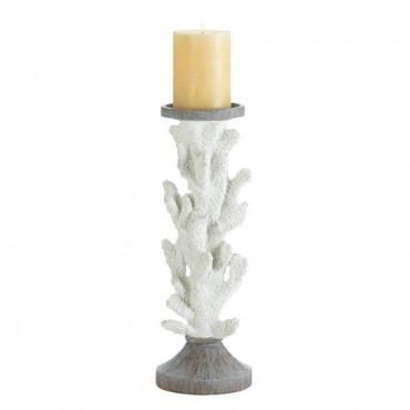 Large Coral Candle Holder