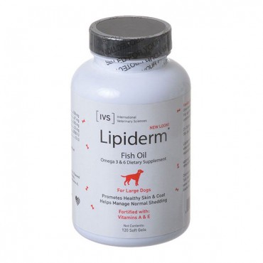 IVS Lipiderm Fish Oil Large Dogs - 120 Soft Gels