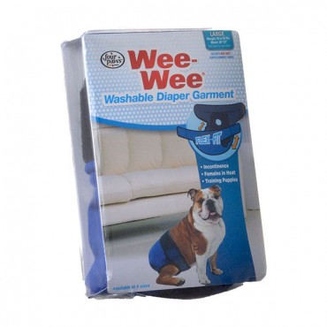 Four Paws Wee - Wee Washable Diaper Garment - Large - Dogs 35 - 55 lbs - 20 in. - 27 in. Waist