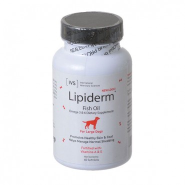 IVS Lipiderm Fish Oil - Large Dogs - 60 Soft Gels