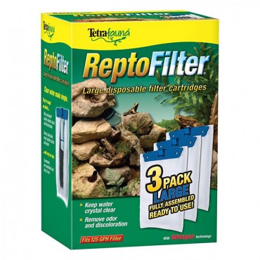 Tetra fauna ReptoFilter Disposable Filter Cartridges - Large - For 125 GPH Filter - 3 Pack