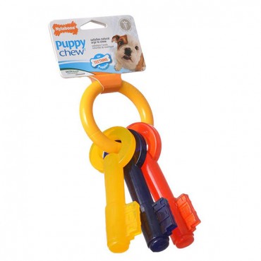 Nylabone Puppy Chew Teething Keys Chew Toy - Large - For Dogs up to 35 lbs - 2 Pieces