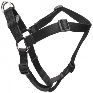Tuff Collar Comfort Wrap Nylon Adjustable Harness - Black - Large - Girth Size 26 in. - 40 in.