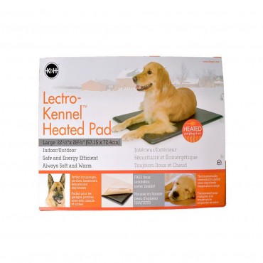 K and H Pet Products Lectro Kennel Heating Pad and Cover - Indoor Outdoor - Large - 28.5 L x 22.5 W x .5 H
