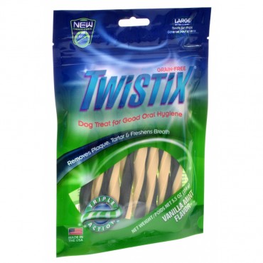 Twistix Grain Free Vanilla Mint Flavor Dog Treats - Large - 5.5 oz