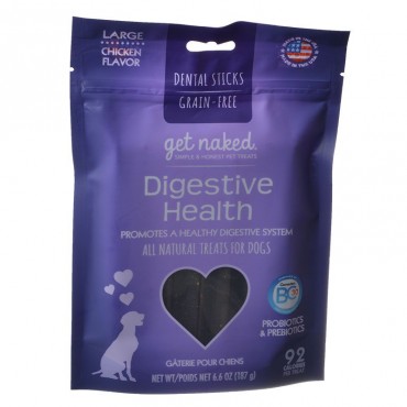 Get Naked Digestive Health Dental Dog Chews - Large 6.6 oz