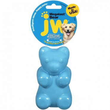 JW Pet Mega-last Rubber Dog Toy - Bear - Assorted - Large - 2 Pieces