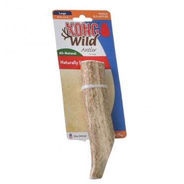 Kong Wild Whole Elk Antler Dog Chew Large Dogs 60 lbs and up