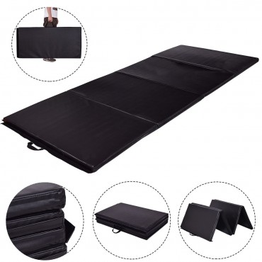 4 Ft. x 8 Ft. x 2 In. Folding Panel Gym Fitness Exercise Mat Gymnastics Mat