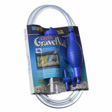 Lees Ultra Gravel Vac with Squeeze Bulb - Medium - 10 in. Long with Flow Control Valve