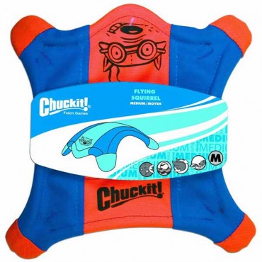 Chuckit Flying Squirrel Toss Toy - Medium - 10 in. Long x 10 in. Wide - 2 Pieces