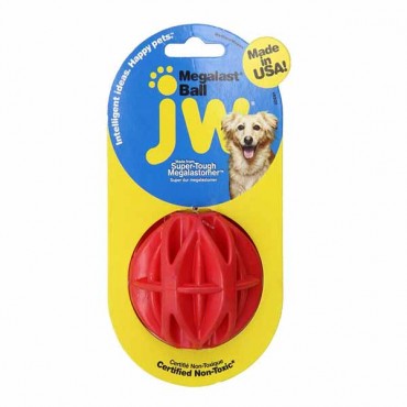 JW Pet Mega last Rubber Dog Toy - Ball - Medium - 3 in. Diameter - 4 Pieces