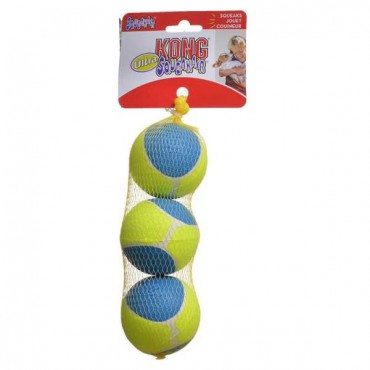 Kong Ultra Squeakier Ball Dog Toy - Medium - 3 Pack - 2.5 in. Diameter - 2 Pieces