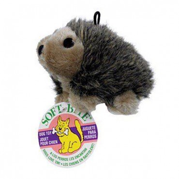 Booda Soft Bite Hedgehog Dog Toy - Medium - 4.75 in. Long - 4 Pieces