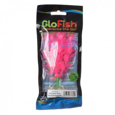 GloFish Pink Aquarium Plant - Medium - 5 in. - 7 in. High - 5 Pieces