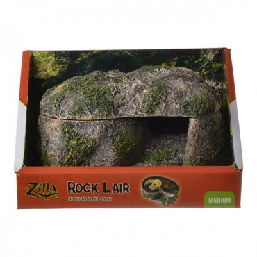 Zilla Rock Lair for Reptiles - Medium - 5.75 in. L x 8.5 in. W x 5.25 in. H