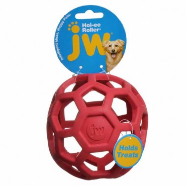 JW Pet Hol-ee Roller Rubber Dog Toy - Assorted - Medium - 5 in. Diameter - 1 Toy - 2 Pieces