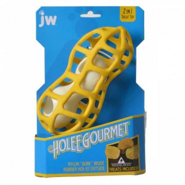 JW Pet Ho-lee Gourmet Peanut Dog Toy - Medium - 9.5 in. Long