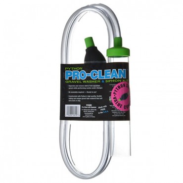 Python Pro-Clean Gravel Washer and Siphon Kit with Squeeze - Medium - Aquariums up to 20 Gallons - 10 in. L x 2 in. D