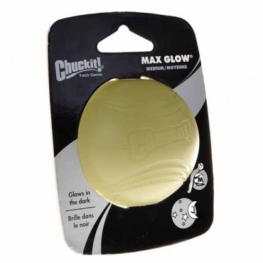 Chuckit Max Glow Ball - Medium Ball - 2.25 in. Diameter - 1 Pack - 2 Pieces