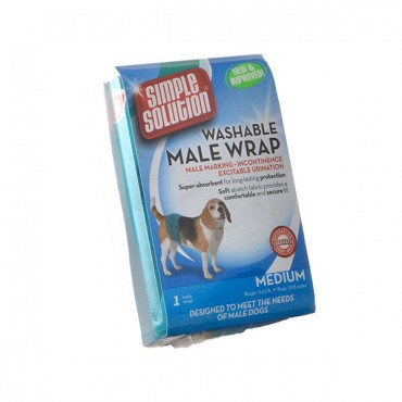Simple Solution Washable Male Wrap - Medium - Dogs 8-35 lbs