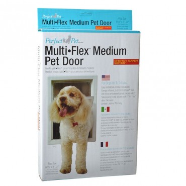 Perfect Pet Multiflex Pet Door - Medium - 6.625W x 11.25H