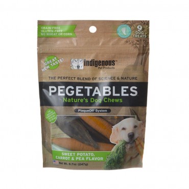 Indigenous Pegetables Natures Dog Chew - Medium - 8 oz