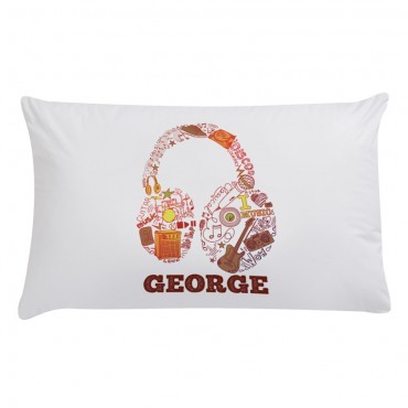Personalized Love for Music Pillow Case